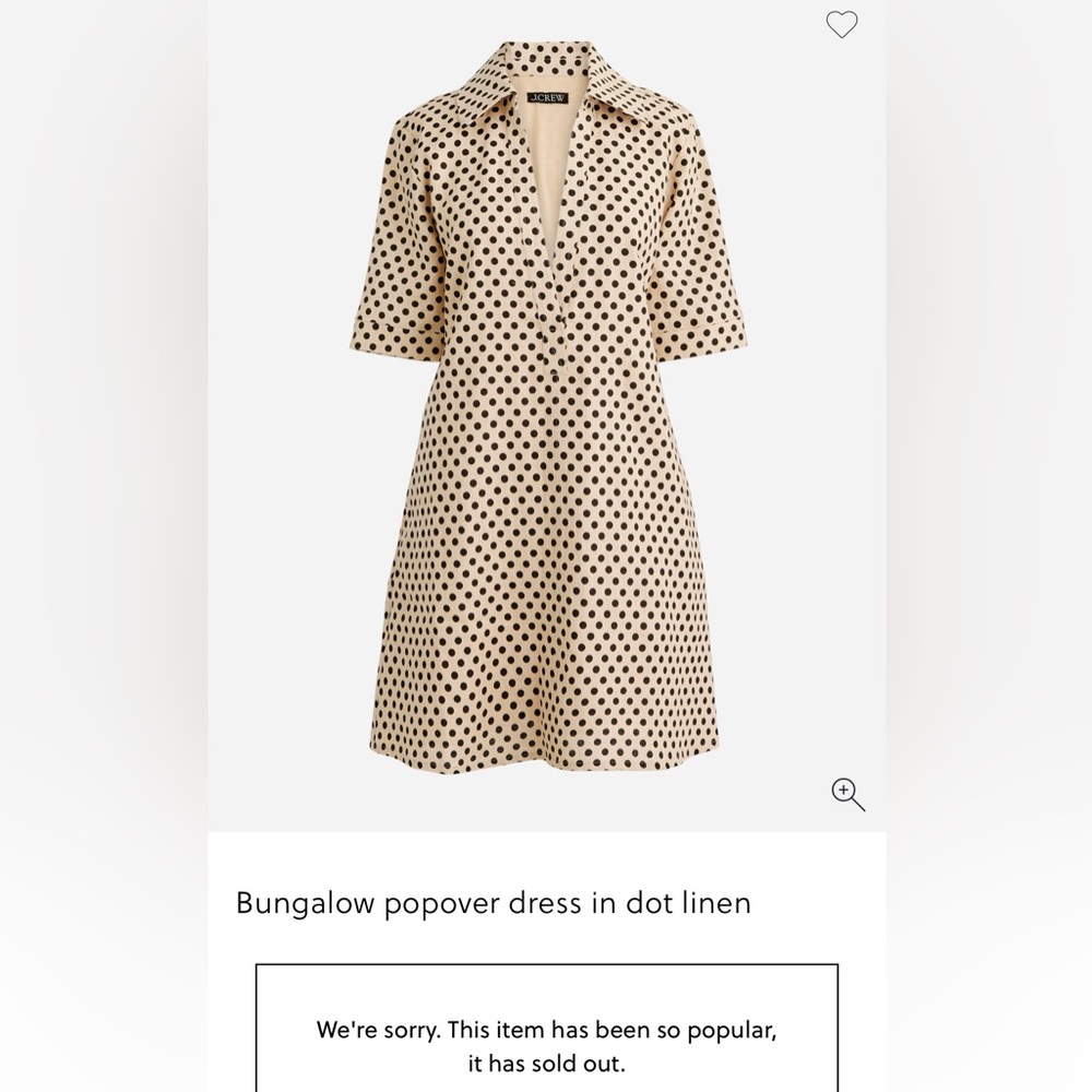 J. Crew Black and Cream Polka Dot Mini Dress